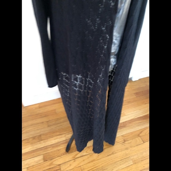 Modern Soul  size large black knit high / low shrug sweater - Picture 6 of 15